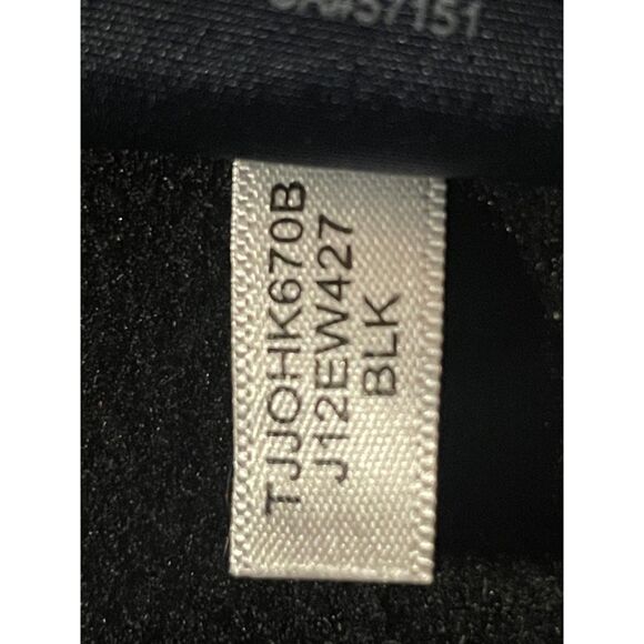 Tommy Hilfiger Black Fleece Zip Up Hooded Jacket Women’s Medium Long Coat - Picture 9 of 14